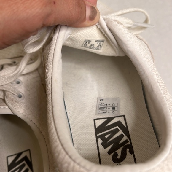 VANS ERA PLATFORM WHITE SNAKESKIN ANIMAL EMBOSSED SNEAKERS 7 - Picture 10 of 16